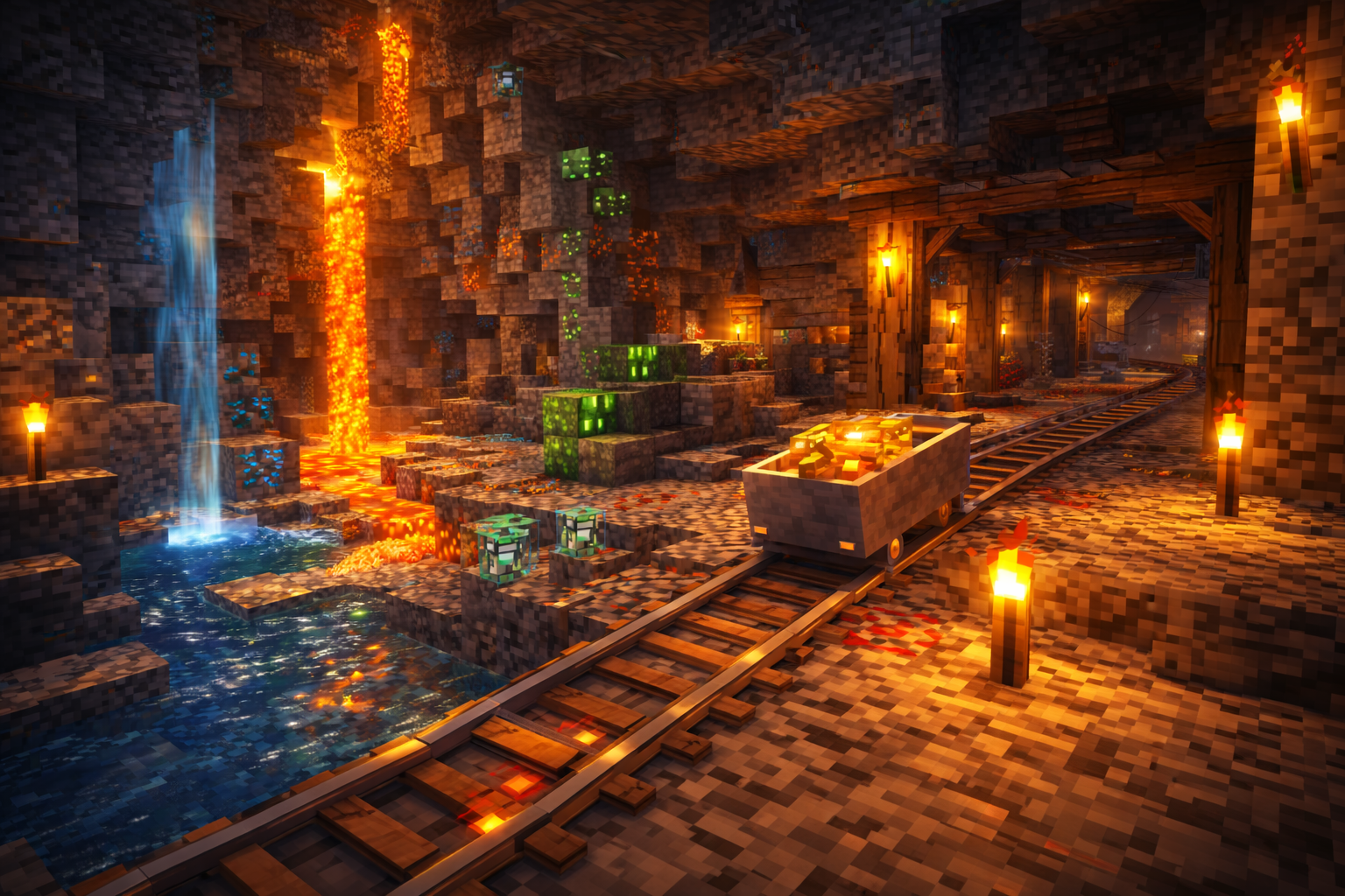 Minecraft realm skyline